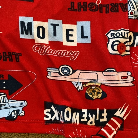 ***NWT*** PATRIOTIC FOURTH OF JULY JUNIORS PAJAMA SHORT SET - Picture 8 of 11